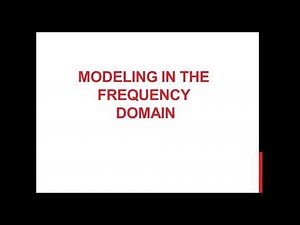 Frequency domain Modeling using Transfer Functions