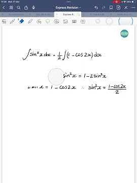 How to integrate sin^2. A level maths