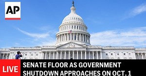 LIVE: Senate floor as government shutdown approaches on Oct. 1