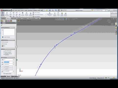 Splines in Revolved Features, Part 1, Sketching and Modifying a Spline