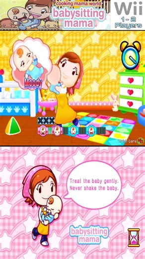 swing the baby - Babysitting Mama - mainin game