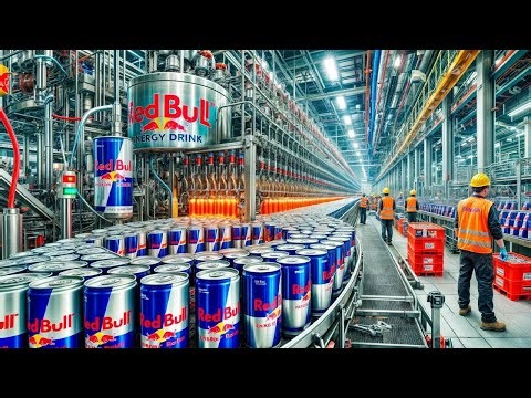 How Red Bull is Made in a Factory ?