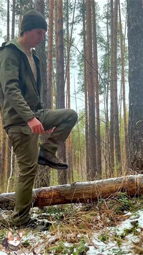 Ultimate one-log fire 🔥🪵 #bushcraft #lifehack #camping | Camping Hacks