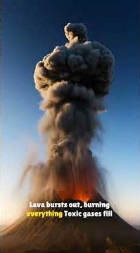 What Happens When a Volcano Erupts? 🌋 #animation #facts #space #mountains #volcano