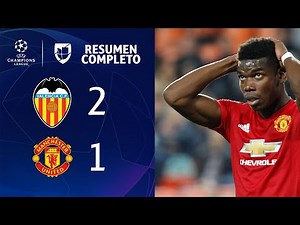 Valencia 2-1 Manchester United - GOALS AND SUMMARY - Group H - UEFA Champions League