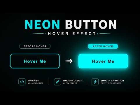 Modern Glow Button Animation | HTML & CSS