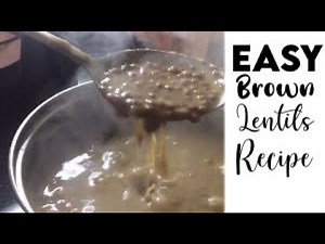 EASY brown lentils recipe!