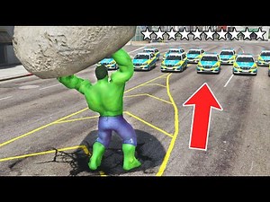 HULK vs 10 STERNE POLIZEI in GTA 5! (★★★★★)