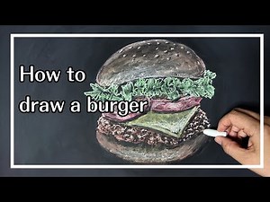 how to draw burger easy step by step #drawing