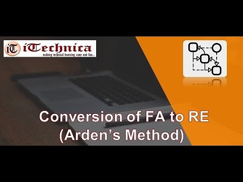 17. Arden's Method (Conversion of FA to Regular Expression)