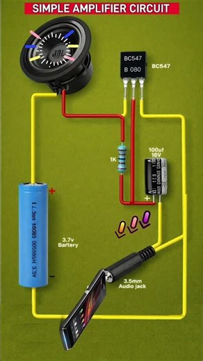 Electronic Circuit project Amplifier Simple Circuit