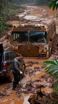 ASMR BUS RESTITUTION | Gillig Phantom Transit Bus Stuck in Mud for 369 Years Finally Rescued #asmr