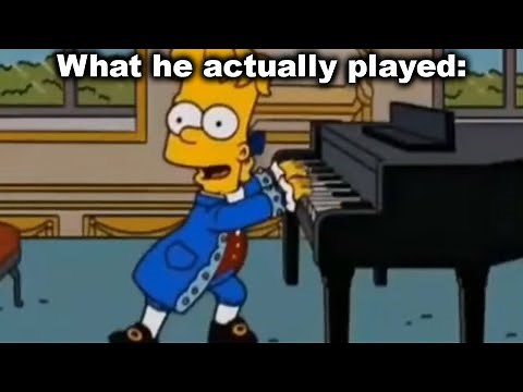 Pianos are Never Animated Correctly... (The Simpsons Bart)