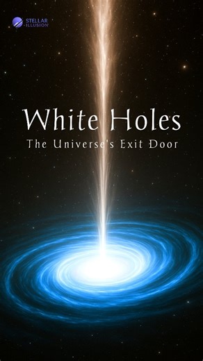 White Holes, the theoretical opposites of Black Holes. If black holes swallow everything, white holes explode reality outward. Nothing enters them, yet they blast matter and energy like cosmic fallout. Could our universe itself be white-hole exhaust from another dimension? 🤯 ✨ Keywords: white hole, black hole, space facts, astronomy, cosmology, theoretical physics, universe mysteries Drop your theories below ⬇ Would a white hole be creation… or destruction? #stellarillusion #astrophysics #black