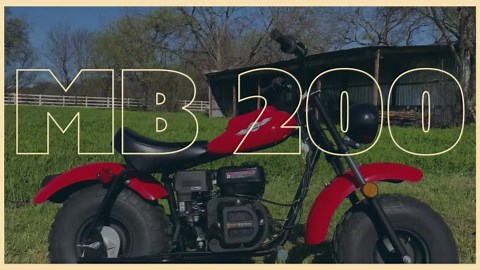 M MASSIMO MOTOR Warrior200 196CC 6.5 HP Engine Super Size Mini Moto Trail Bike MX Street for Kids and Adults Wide Tires Motorcycle Powersport (Red)