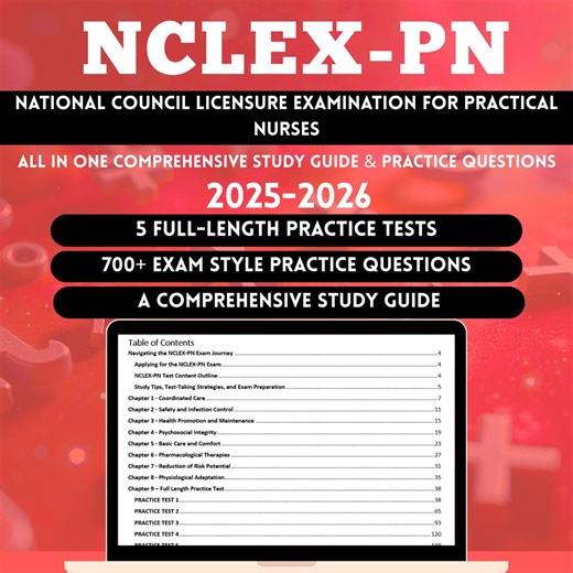 NCLEX PN Study Guide 2026 | Nclex Pn Study Notes | Pn Nclex Question | Nclex Questions and Answers | Nclex Pn Study | Nclex Pn Exam - Etsy