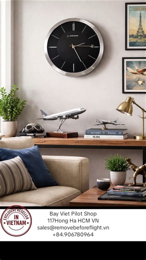 Boeing Rotating Plane Clock,#removebeforeflightvietnam ,#aviation,#airplane ,#boeing,#aviationlovers