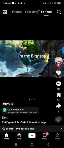 Cyclops Character Size and Map Guide in MLBB