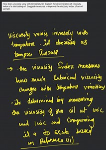 How does viscosity vary with temperature? Explain the determina... | Filo