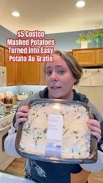 $5 Costco Mashed Potato Au Gratin Hack #foodshorts #costco #easyrecipe #potatorecipe #cooking