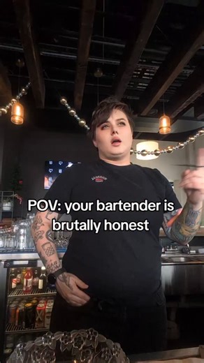 Katie Stuart on Instagram: "Bartenders always keep it real 🫡 #bardaddy #bartendersofig #bartenderproblems"