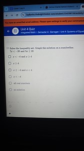 Solve the inequality set. Graph the solution on a number line.