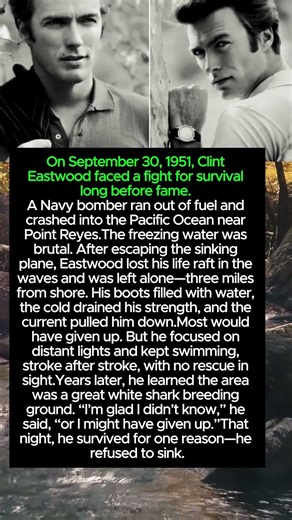 On September 30, 1951, Clint Eastwood faced a figh