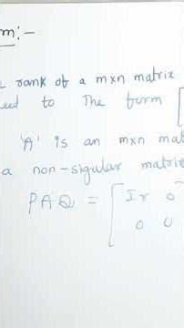M1 R25 JNTUH Find Rank using Normal form in easy way Matrix Normal Form How to pass M1 001