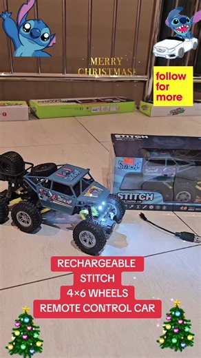 Rechargeable Remote Control Stitch Car for Kids