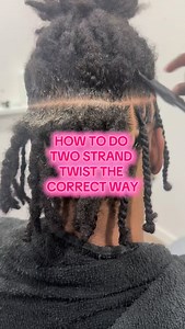 How to do two strand twist the correct way #locs #twostrandtwist #twostrandstarterlocs #twostrandstwist #locstylist #fyp | Danielle E. Brown