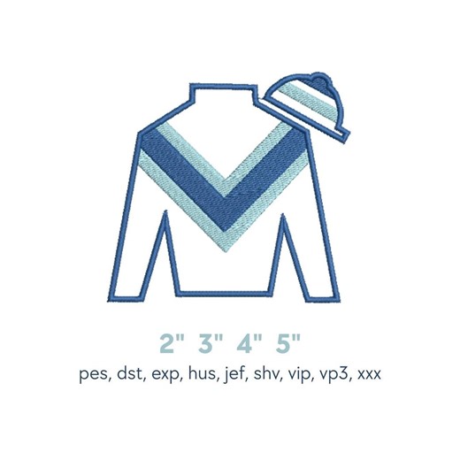 Jockey Silk Embroidery Design | Horse Racing Machine Embroidery | KY Derby Embroidery File - Etsy