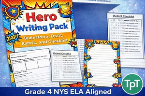 4th Grade HMH Into Reading Module 4: My Hero Writing Extension