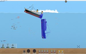 floating sandbox：船只仿泰坦尼克号沉没