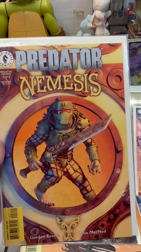 Sean and I watched the new Predator movie. Wow! We loved it so I dug out some comic books in the back. #PredatorBadlands | Back In Time Comics and Toys
