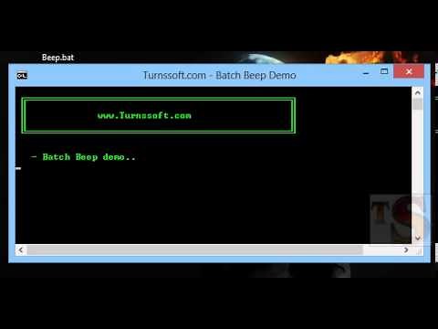 How to add a 'Beep' into a batch file