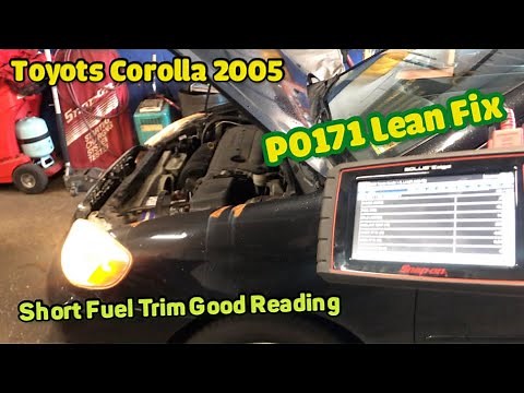 2006 Corolla This is GOOD short fuel trim reading guide to fix lean code P0171