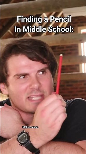 How It Feels Finding A Pencil As You Grow In School.