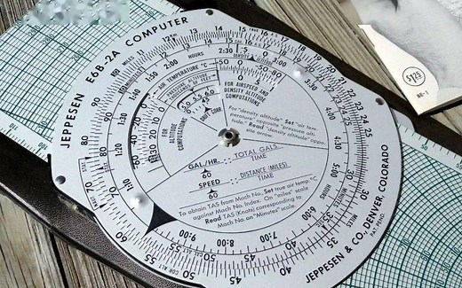 【航空】VFR领航 2. 航行速度三角形：基本原理 & 如何使用E6-B领航尺算地速和航向