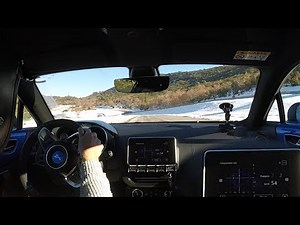 Alpine A110 track test on board (ESC off, drift on wet and dry)