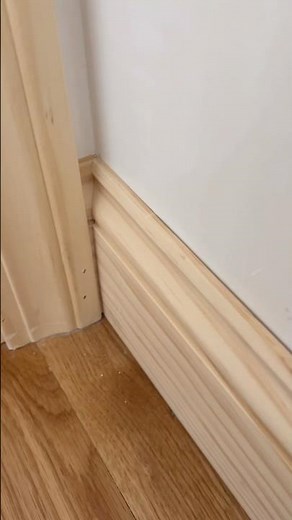 This is how REAL trim work is done. Satisfying from start to finish 🔨 #tips #carpentry