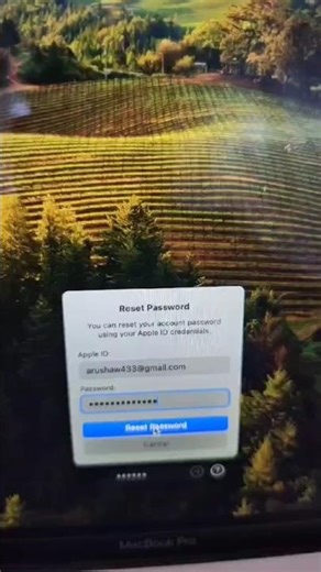 how to reset Macbook Password