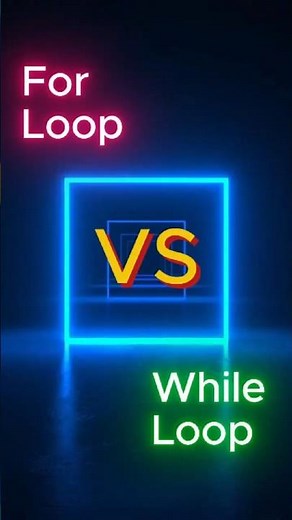 For Loop vs While Loop - Must Know 😎