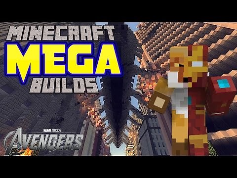 Avengers Under Attack Map Showcase w/ Download -|- Minecraft Mega Build