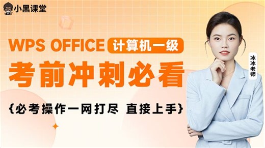 【突击必过】7小时拿下计算机一级 WPS 高频考点