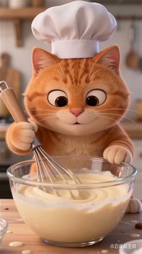 #cat #cute #baking #cake #funny #cutecat