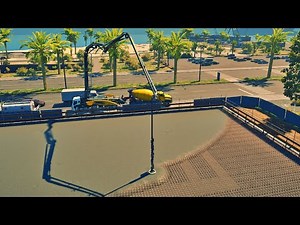 Parking Garage Construction #7 Pouring Concrete (Timelapse) - Construction Simulator 2022 USA