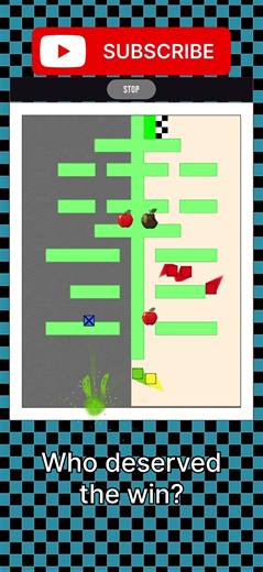 Four color square race FINAL BATTLE 🏆 #squarerace #racing
