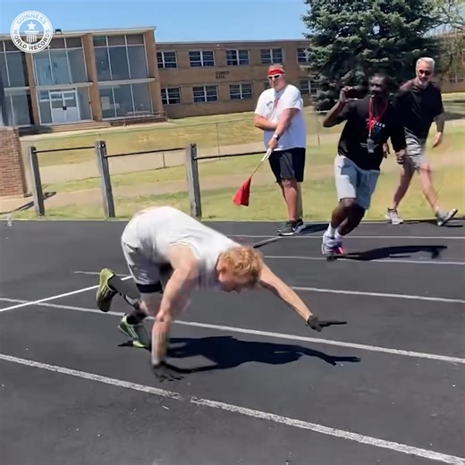 Japan’s Ryusei Yonee has broken the hotly contested record of fastest 100 m running on all fours with a lightning quick time of 14.55 seconds. | Guinness World Records