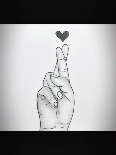 How to Draw a hand with heart ❤️ easy drawing step by step ✏️🎨#Arttips #USA #drawingtutorial #creativity #artcommunity