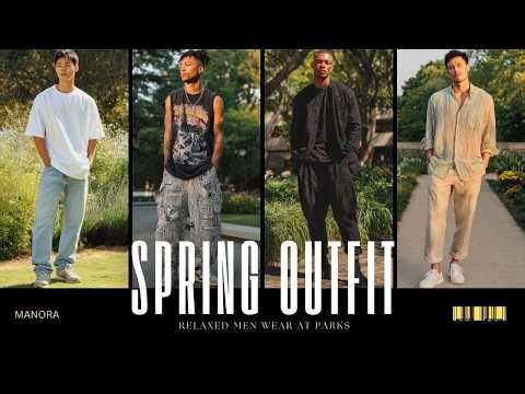 20 Relaxed Spring Outfit Ideas Men Wear at Parks | Men’s fashion